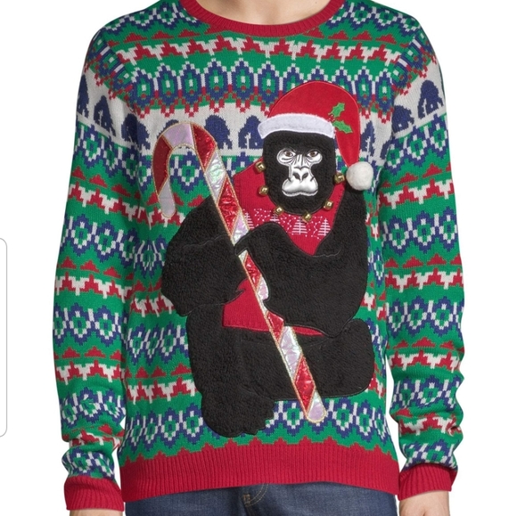 Ugly Christmas sweater gorilla - Picture 1 of 1